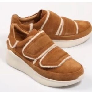 UGG Australia Ashby Spill Seam Sneakers Chestnut Size 8.5